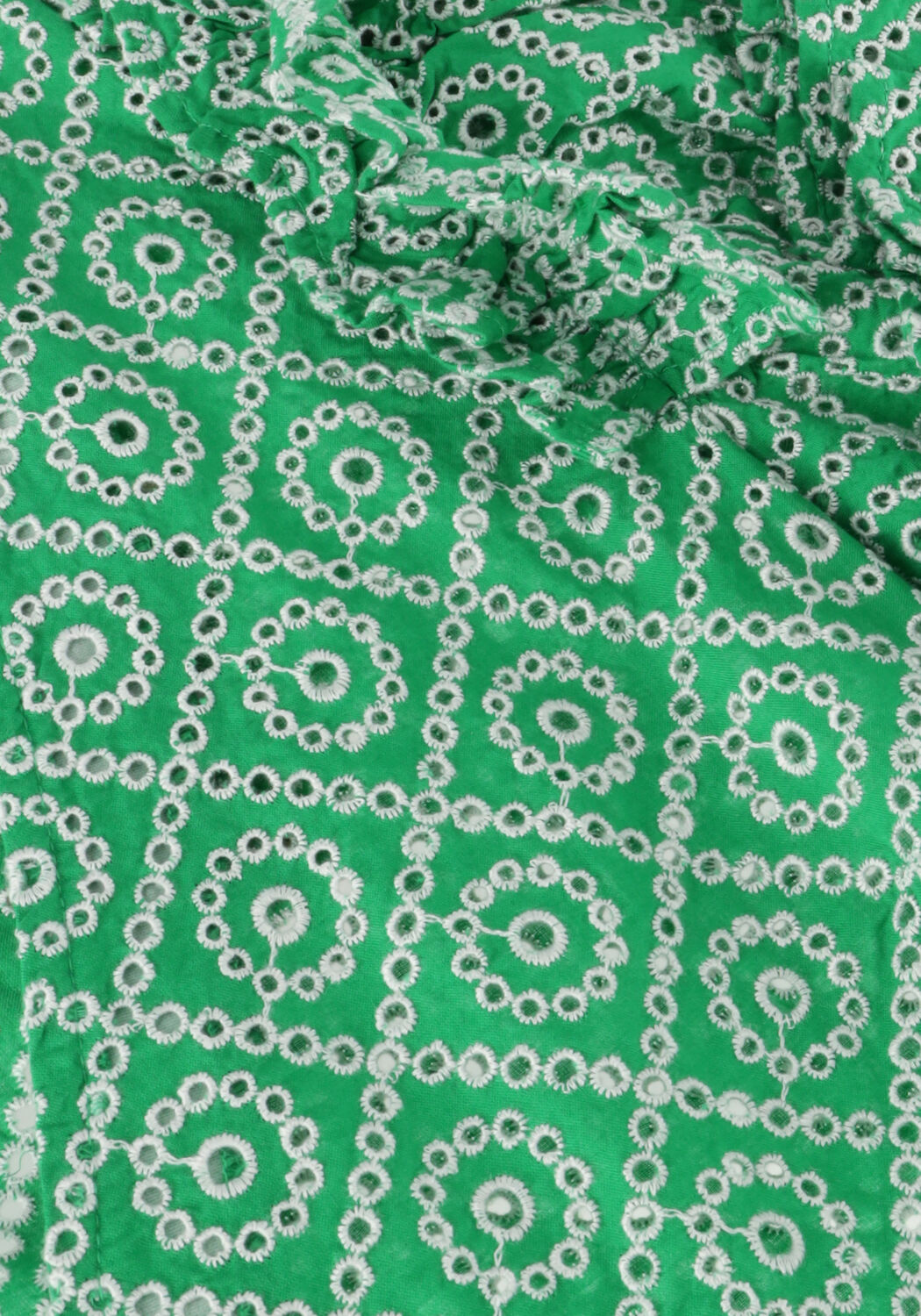 Groene SCOTCH & SODA Top WRAP TOP WITH BRODERIE ANGLAISE - large