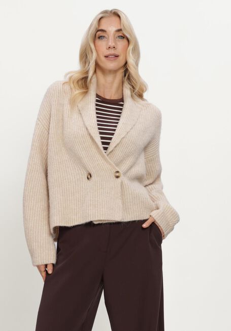 Beige MSCH COPENHAGEN Trui MSCHVIANNIE CARDIGAN - large