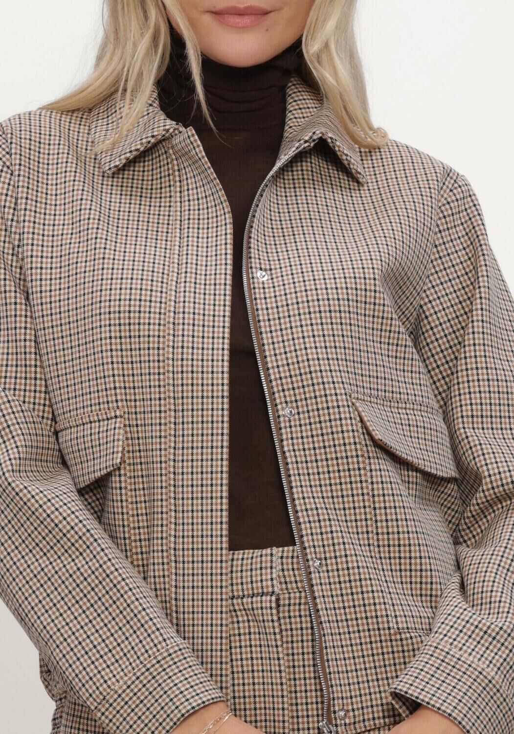 Beige SELECTED WOMEN Jack SLWRELAXED-ELARA BOMBER JACKET - large