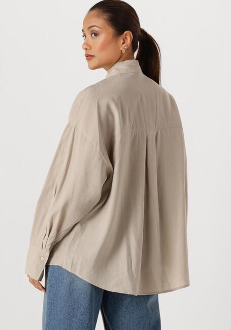 Grijze WITHBLACK Blouses WBLMARLEEN LS OVERSIZED SHIRT - large