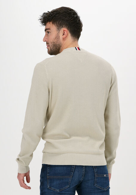Beige TOMMY HILFIGER Trui BASIC STRUCTURE CREW NECK - large
