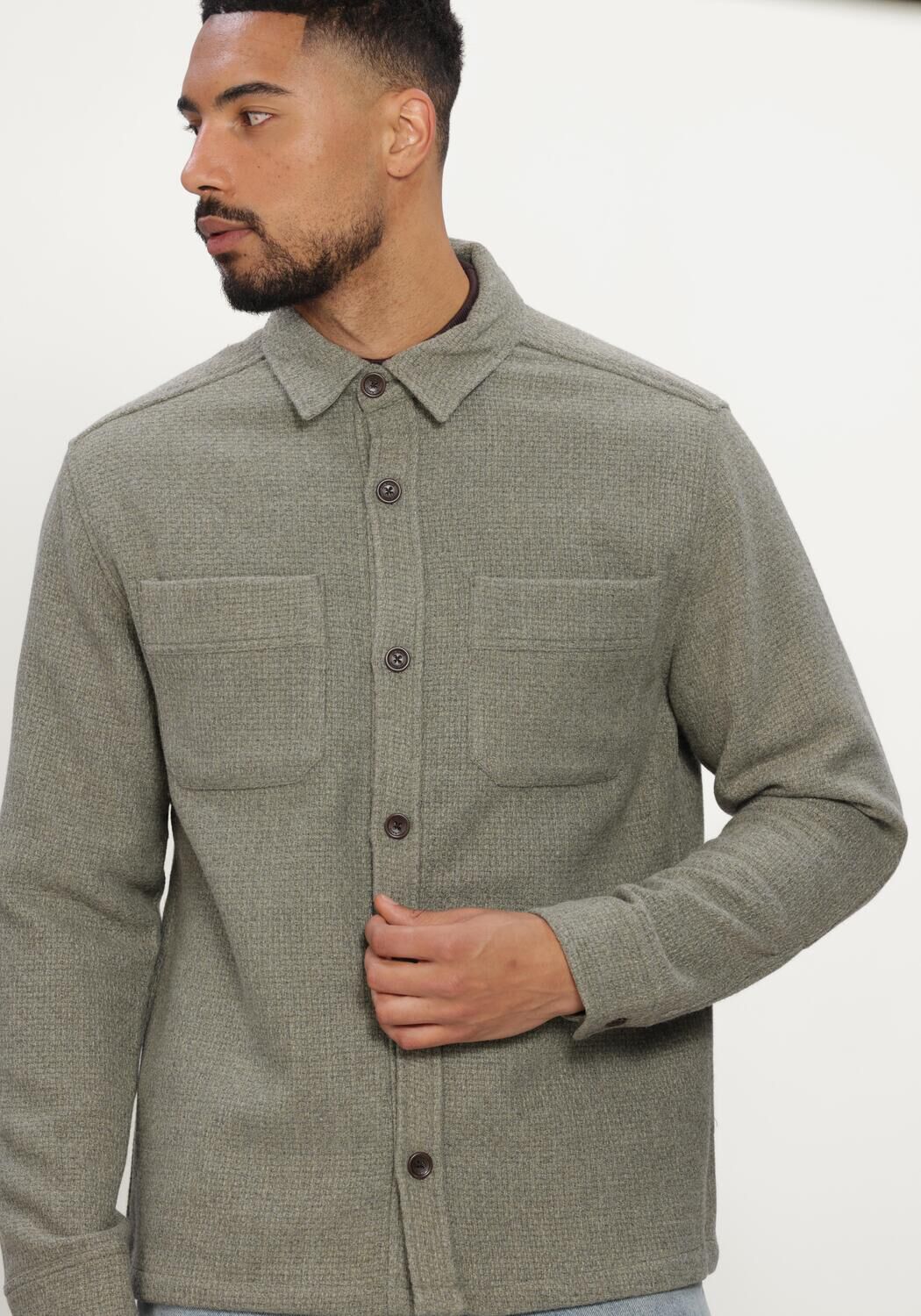 Groene JC RAGS Overshirt OVERSHIRT ACE - large
