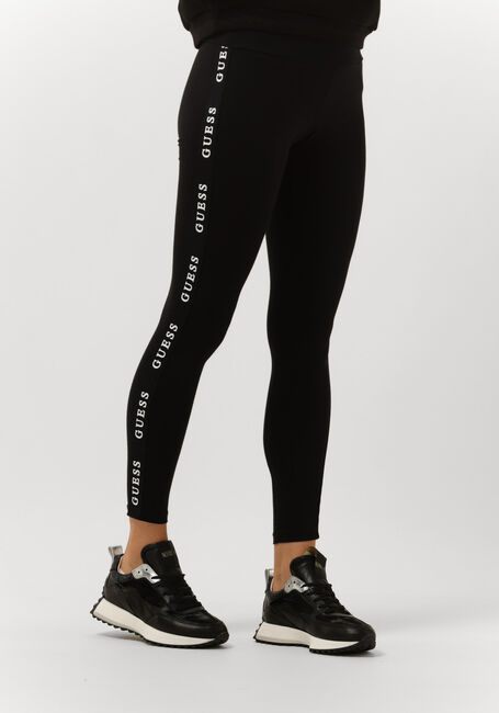 Zwarte GUESS Joggingbroek ALINE LEGGINGS 4/4 ECO J. STR - large
