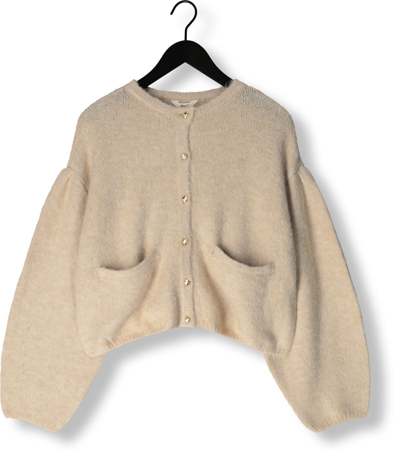 OBJECT Dames Truien & Vesten Objsaggia Lo L s Knit Cardigan Gebroken Wit