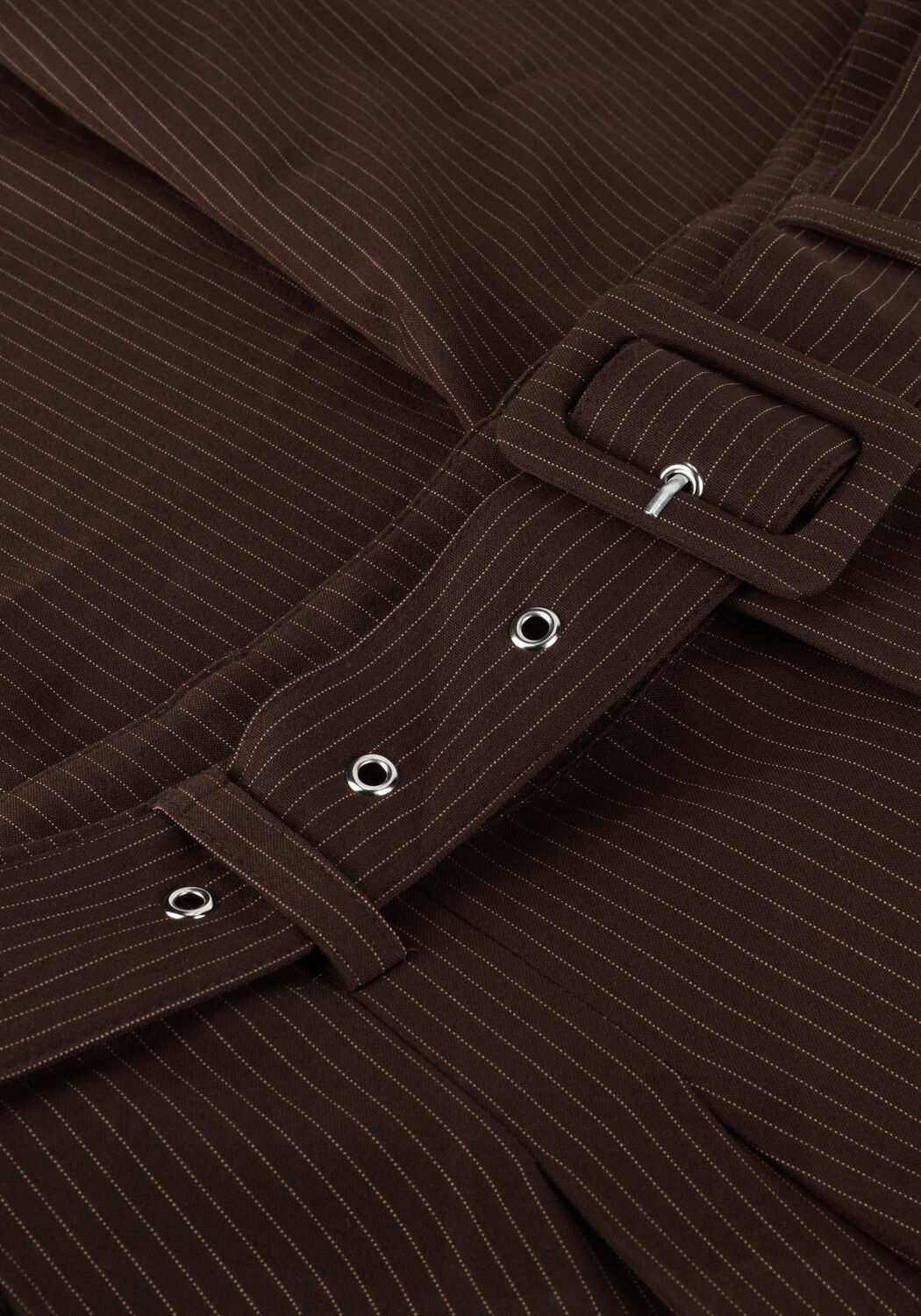 Bruine MY ESSENTIAL WARDROBE Wijde broek VITTAMW HIGH WIDE PANT - large