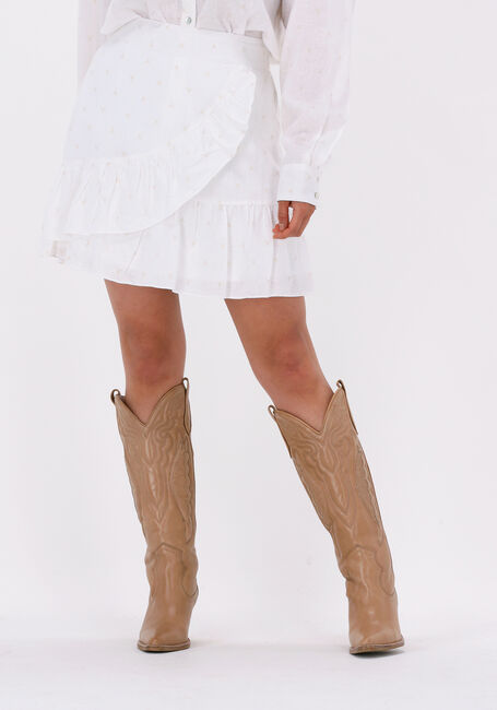 Gebroken wit ALIX THE LABEL Minirok WOVEN BULL LINEN LYOCELL SKIRT - large