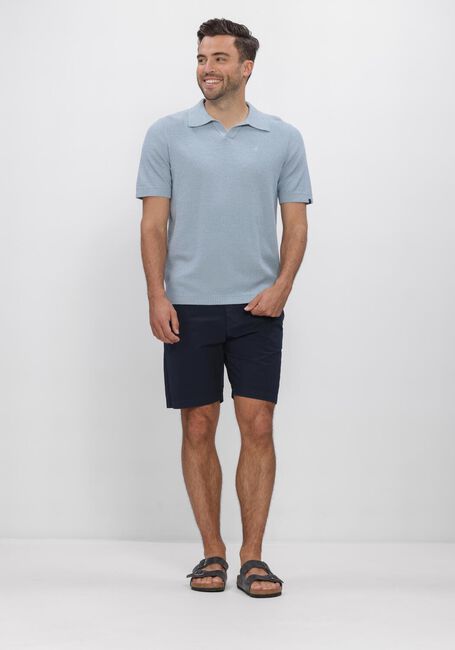 Blauwe BUTCHER OF BLUE Polo BOUCLE KNIT POLO - large