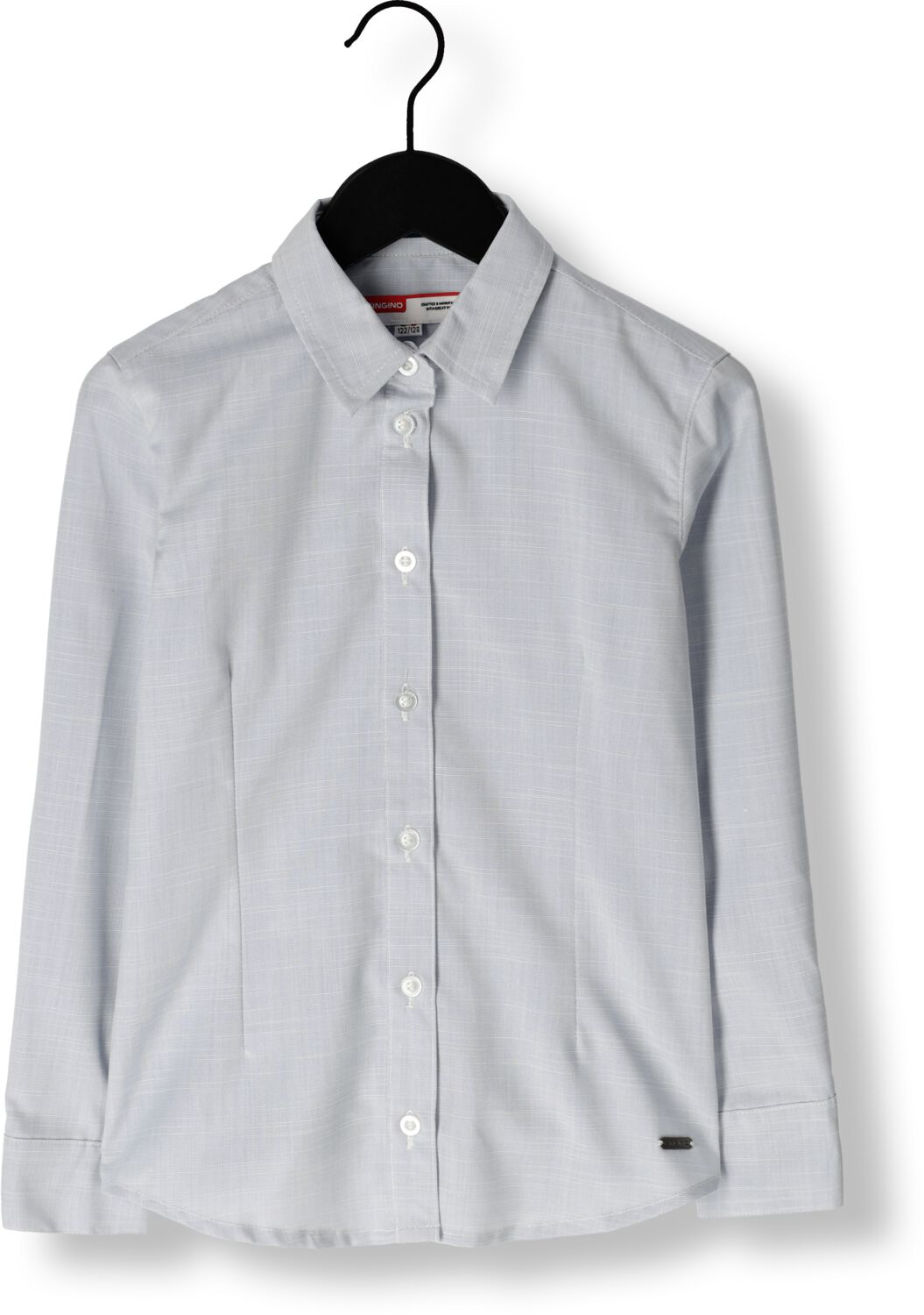 VINGINO overhemd LENN blauw Jongens Polyester Klassieke kraag Effen 152
