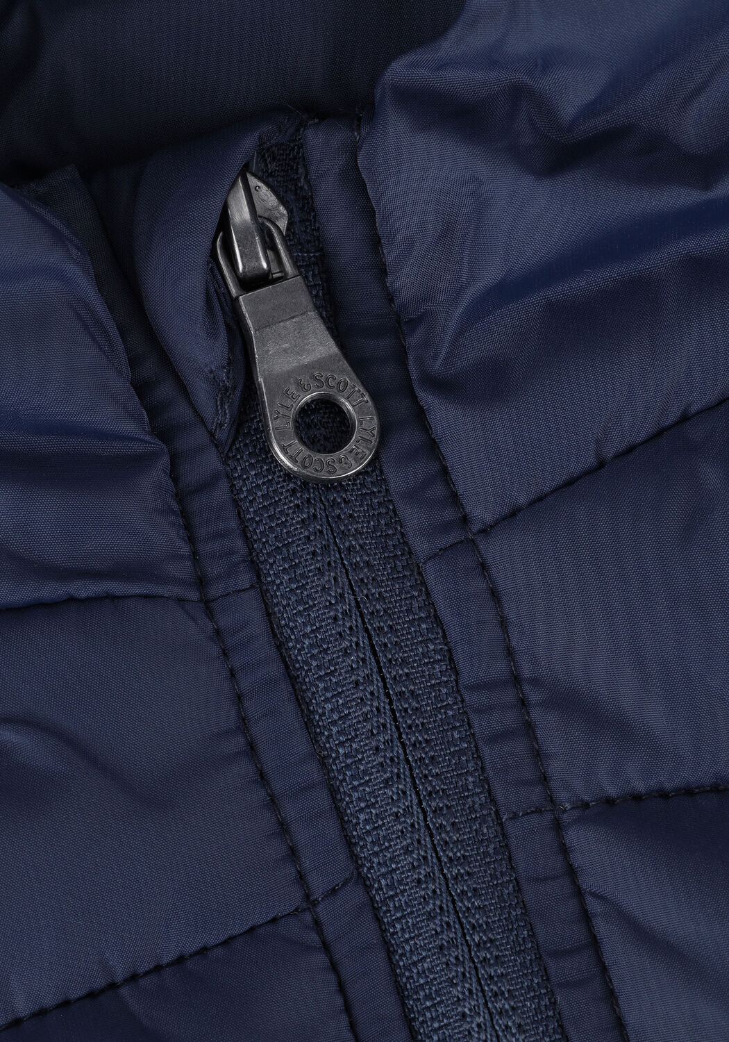 Blauwe LYLE & SCOTT Gewatteerde jas PUFFA JACKET - large