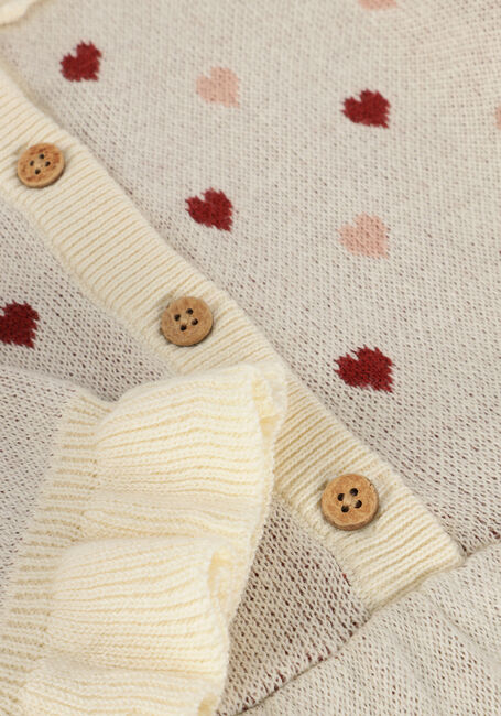 Beige LIL' ATELIER Jurken NMFSARAN LS KNIT DRESS HEART - large