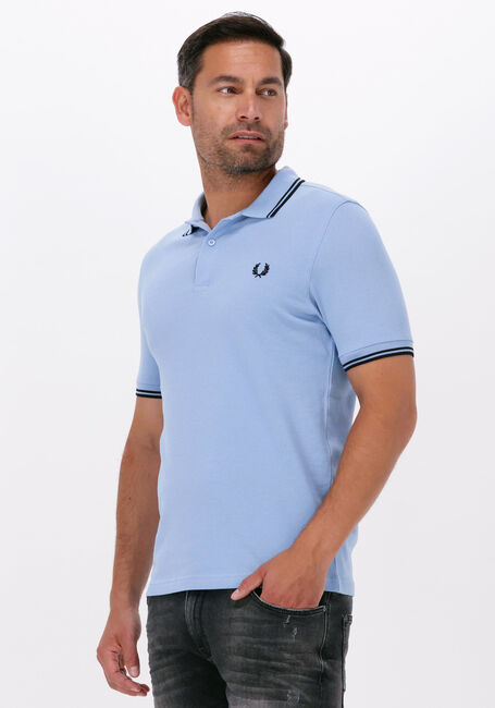 Lichtblauwe FRED PERRY Polo TWIN TIPPED FRED PERRY SHIRT - large