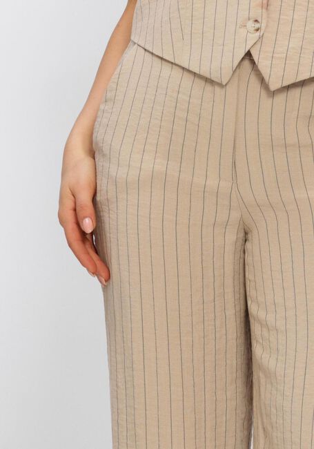 Zand OBJECT Wijde broek OBJRINI MW LO WIDE PANT - large