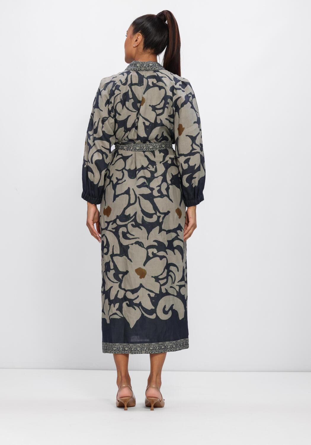 Donkerblauwe LUISA CERANO Midi jurk 738654/3844-00 - large