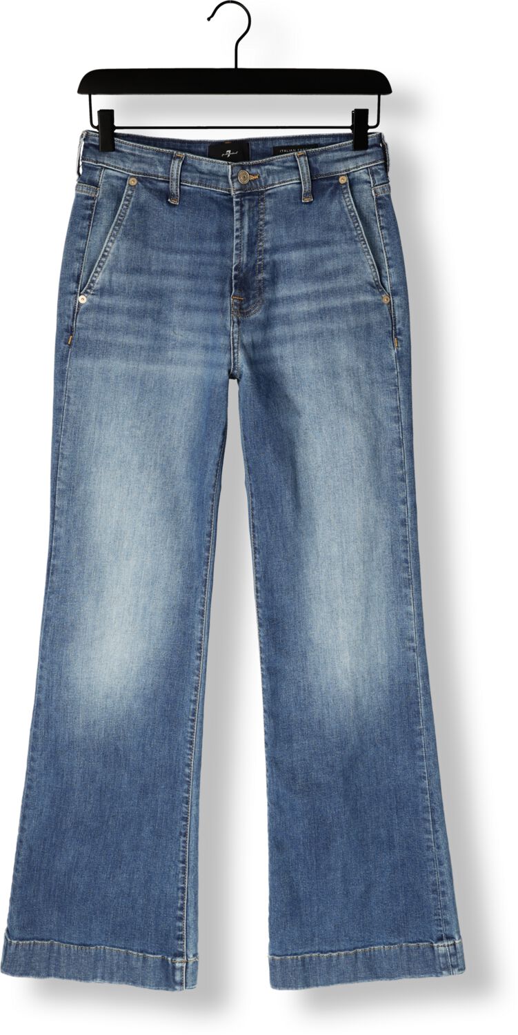 7 FOR ALL MANKIND Dames Jeans Modern Dojo Trouser Royalty With Carpenter Details Blauw
