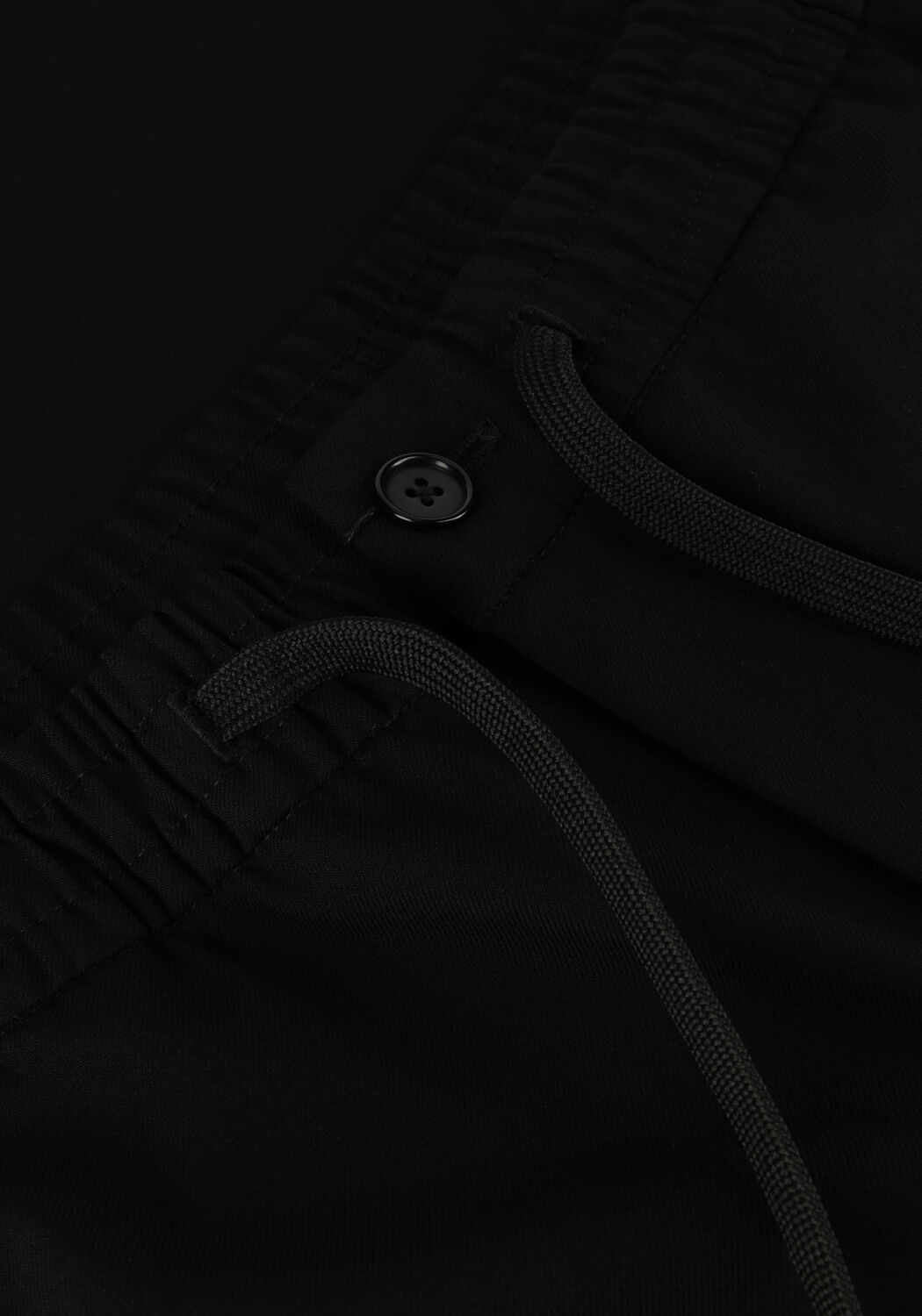 Zwarte SELECTED MEN Pantalon SLH196-STRAIGHT ROBERT STRING FLEX PANT - large