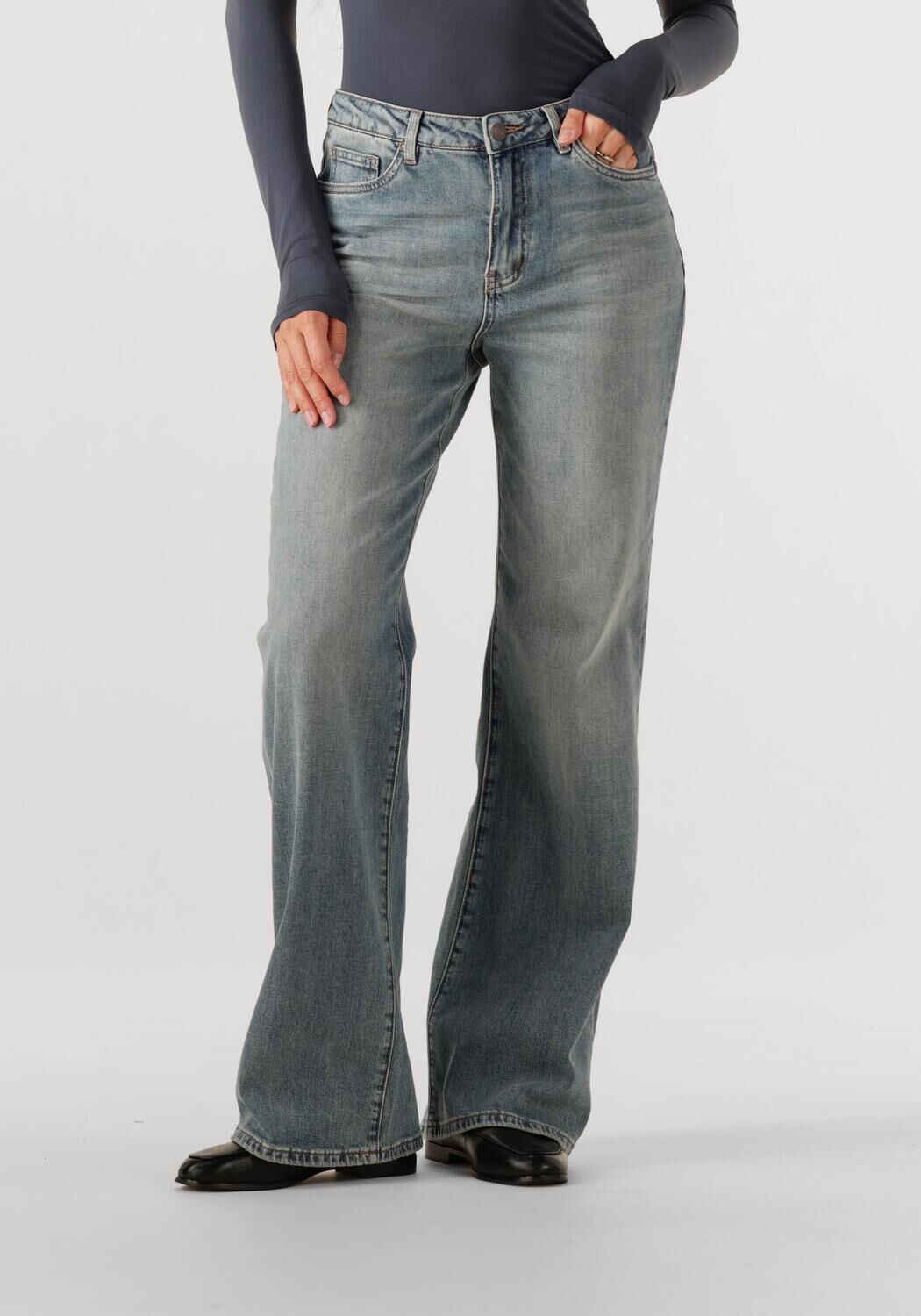 Circle of Trust high waist wide leg jeans light blue denim