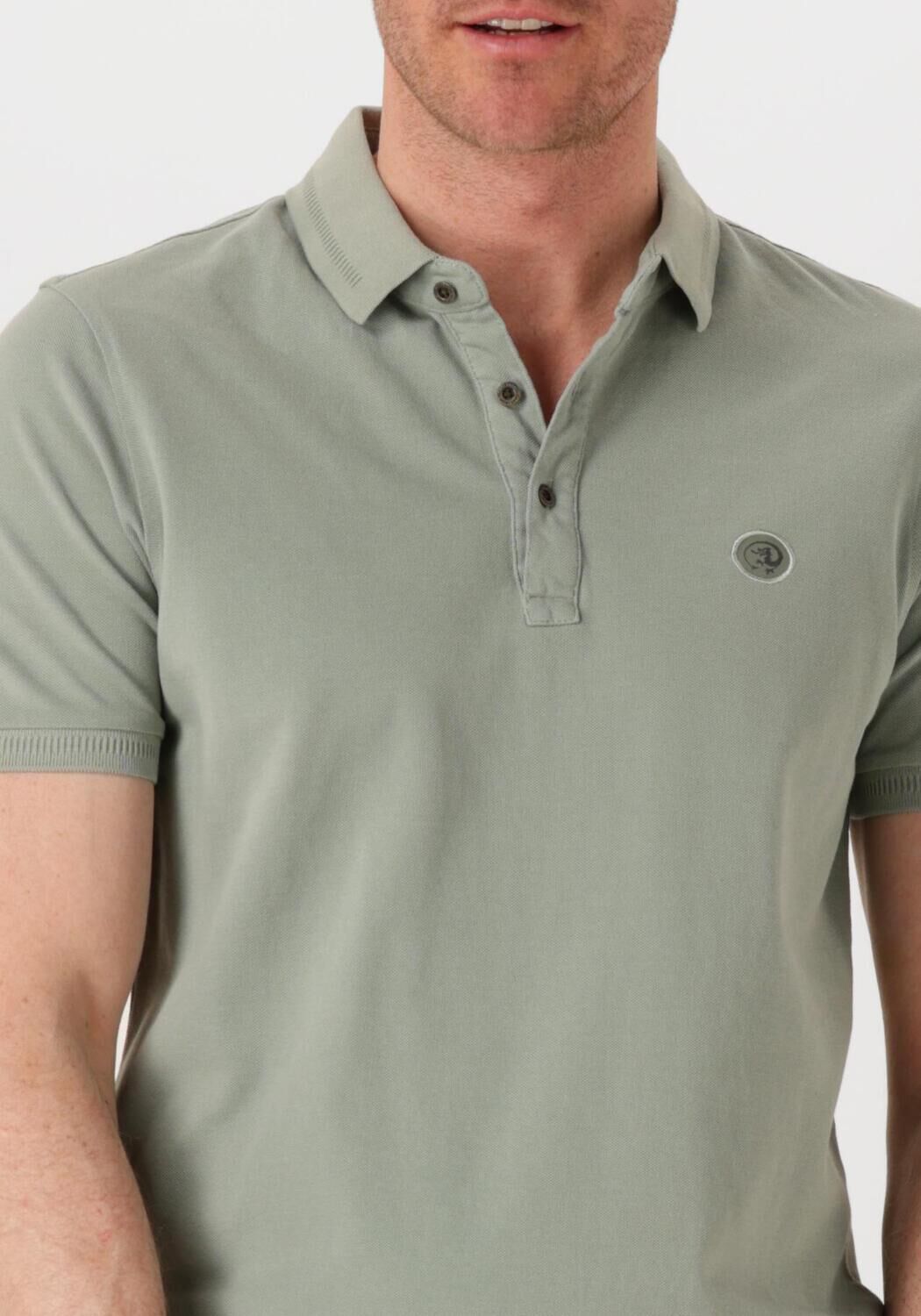 CAST IRON Heren Polo's & T-shirts Short Sleeve Polo Essential Groen
