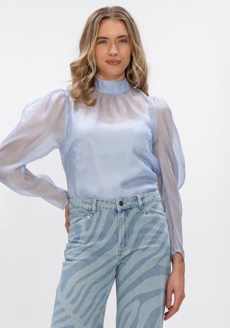 Blauwe DANTE6 Blouses OCEAN PUFFY SLEEVE TOP - large