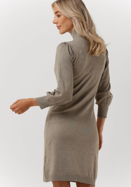 Bruine MINUS Mini jurk MERSIN HIGHNECK KNIT DRESS - large