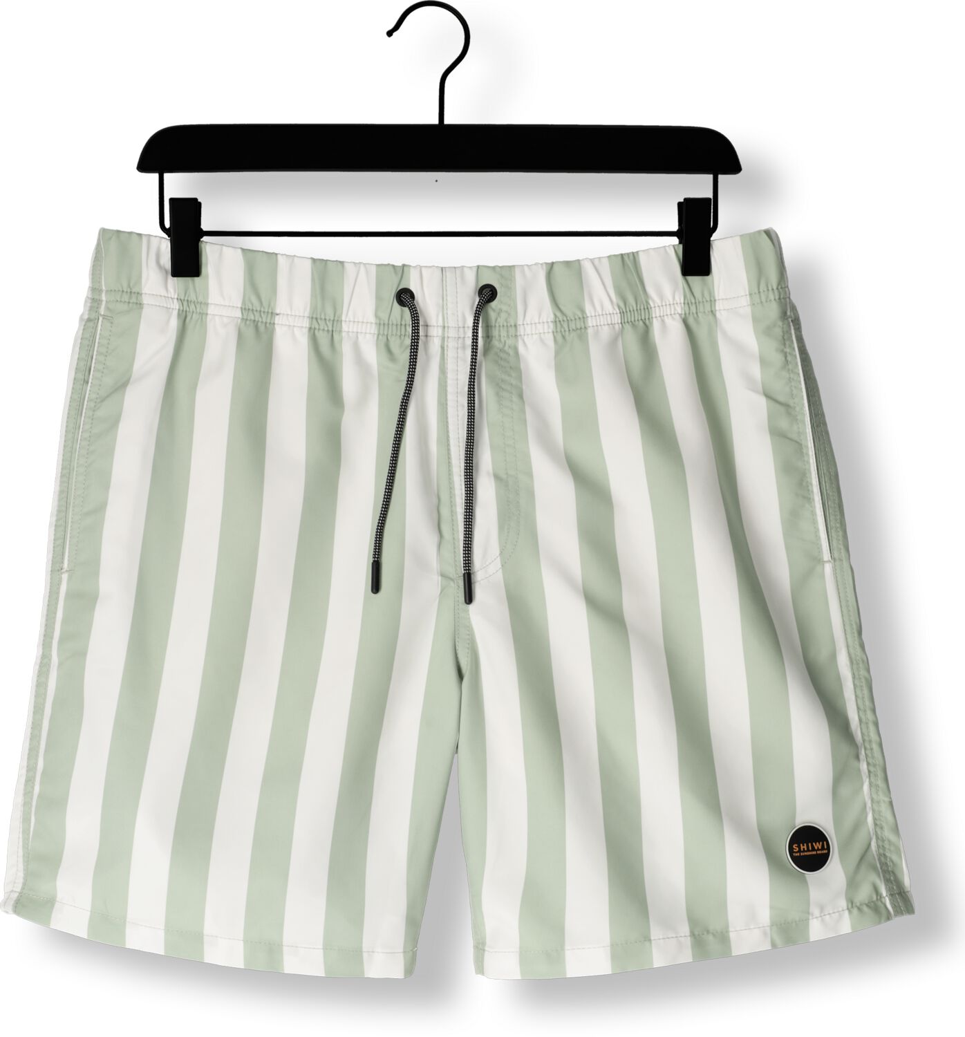 SHIWI Heren Zwembroeken Men Swimshort Broad Stripe Groen