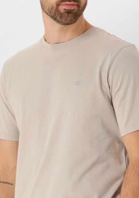 Beige SCOTCH & SODA T-shirt SEASONAL CORE - REGULAR FIT LO - large
