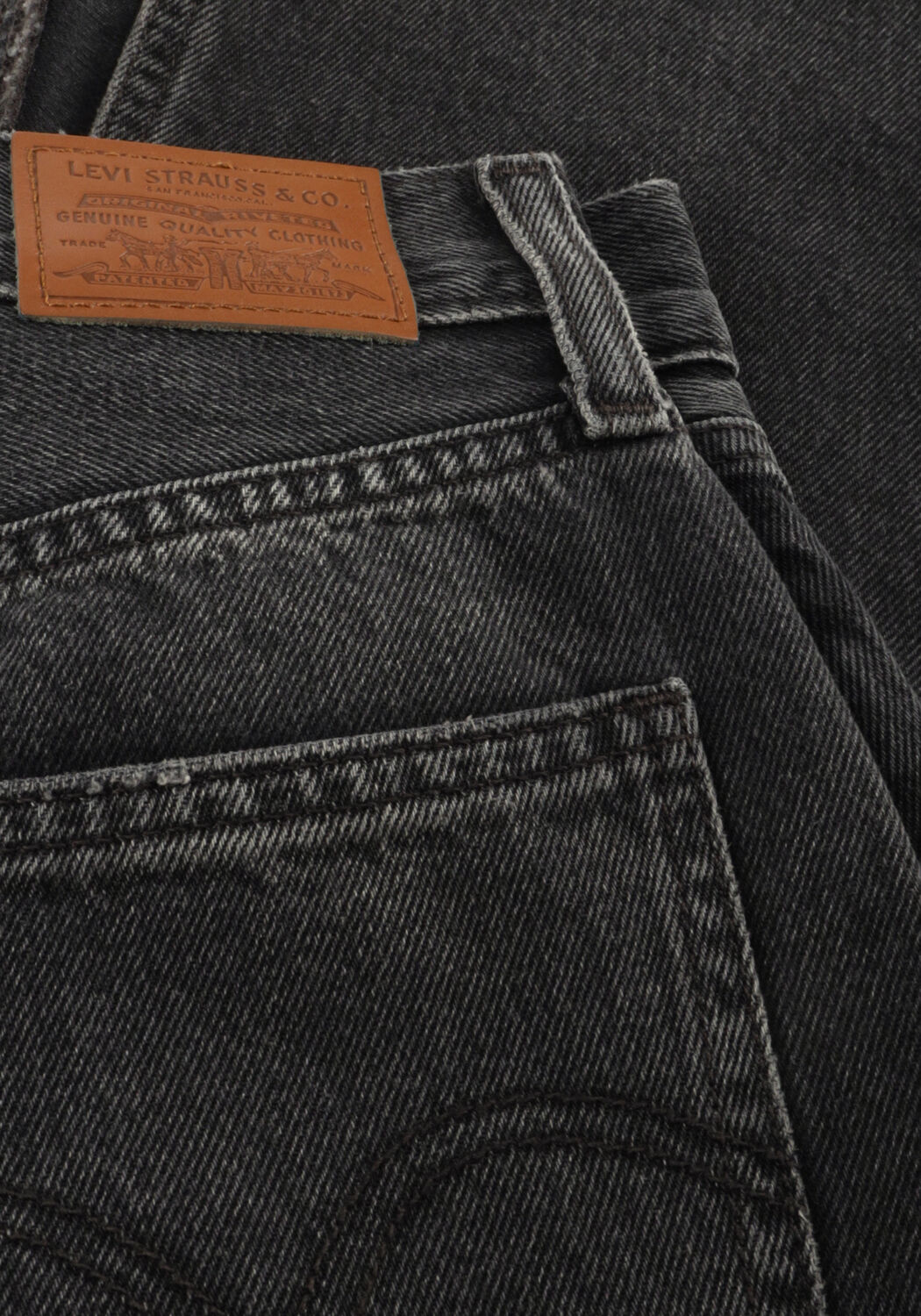 Donkergrijze LEVI'S Midirok HR BACK SLIT SKIRT WANDERING SPIRIT CLE - large