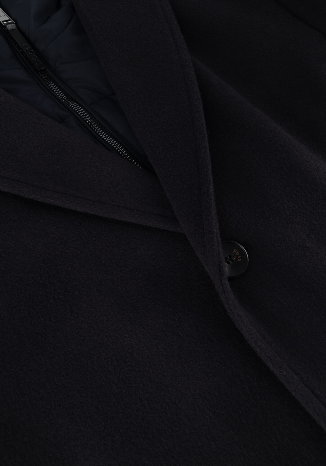 Donkerblauwe BOSS BLACK Mantel H-HYDE-BIB - large
