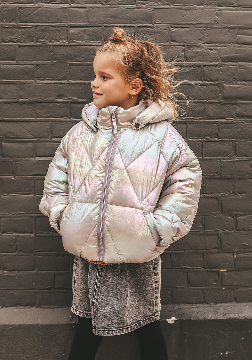 Zilveren YOUR WISHES Gewatteerde jas OTTA PUFFER COAT - large