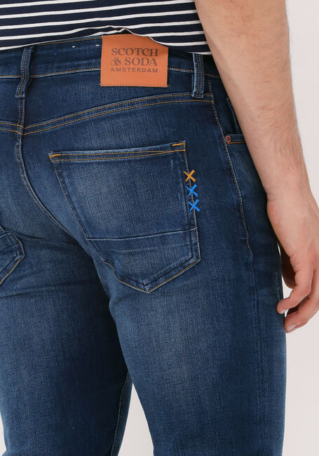Donkerblauwe SCOTCH & SODA Slim fit jeans SKIM PLUS - large