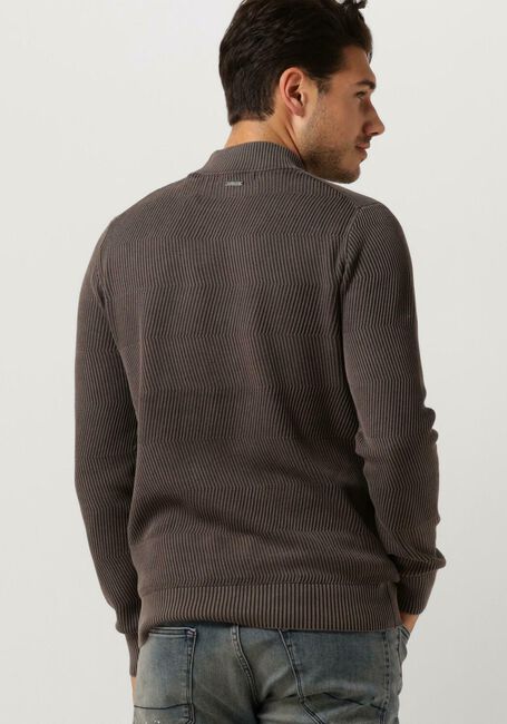 Bruine PUREWHITE Trui JAQUARD WASHED MOCKNECK - large