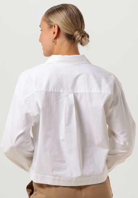 Witte SELECTED FEMME Blouses SLFASTHA LS CROPPED BOXY SHIRT B - large