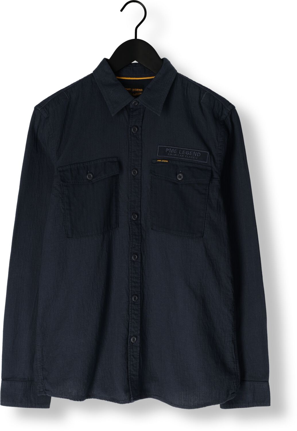 PME LEGEND Heren Overhemden Quilt Poplin Casual 2 Zwart