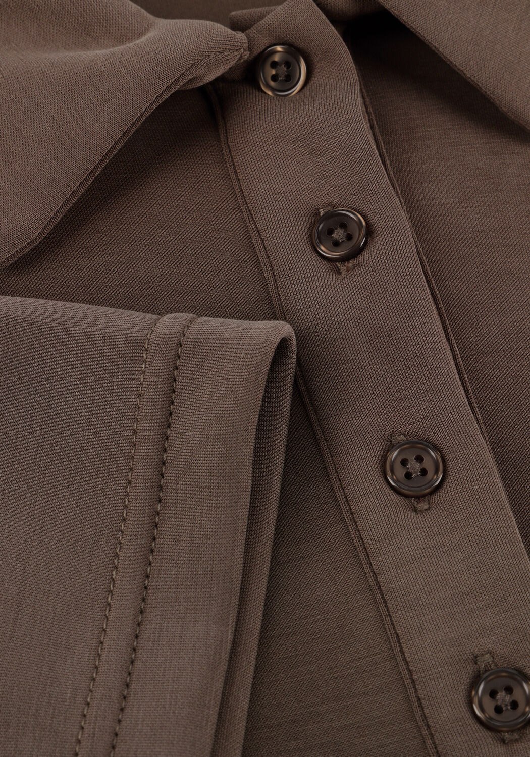 Bruine MY ESSENTIAL WARDROBE Midi jurk MWHELLE POLO LONG DRESS - large