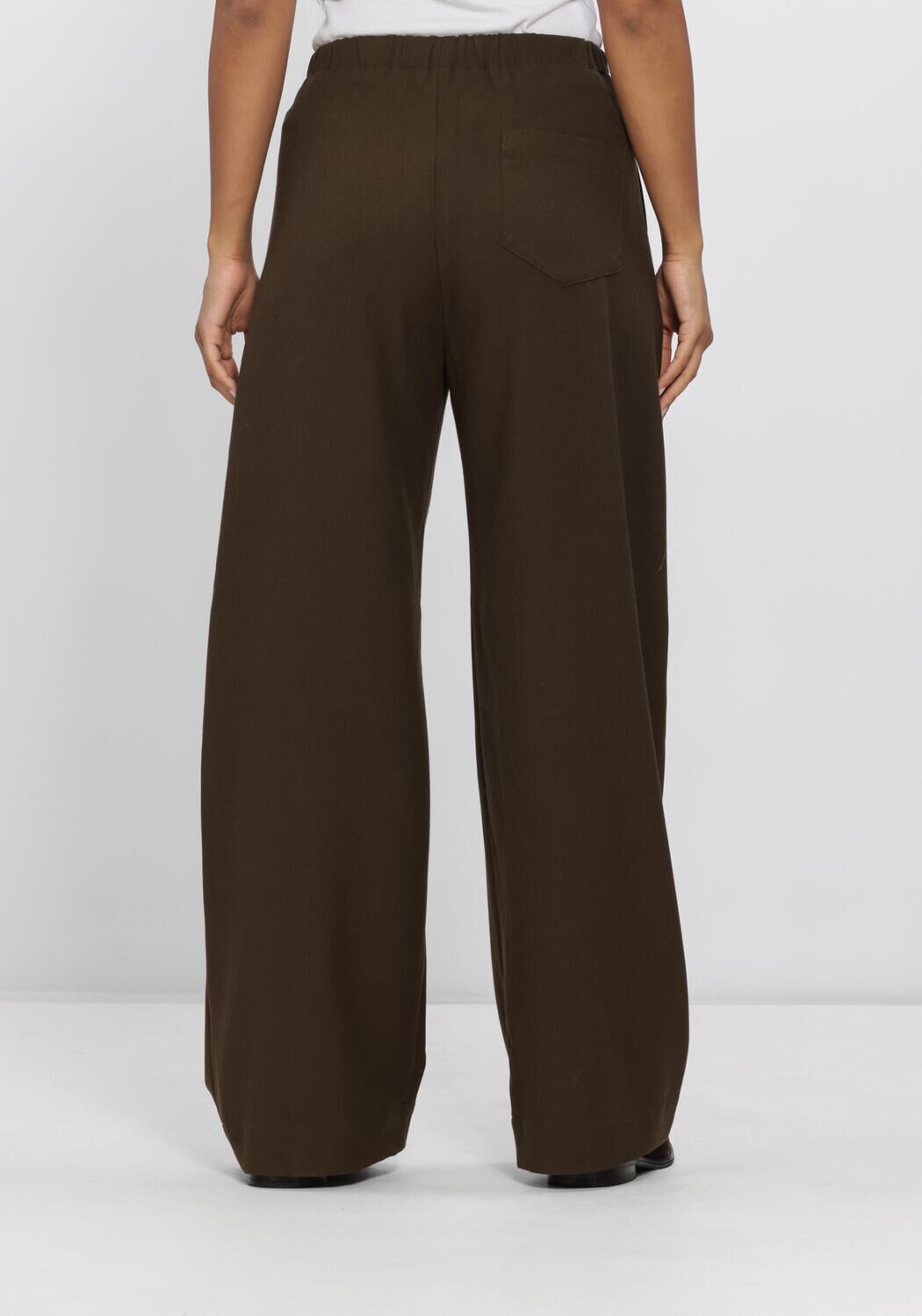 Donkergroene SUNCOO Wijde broek JIO - large