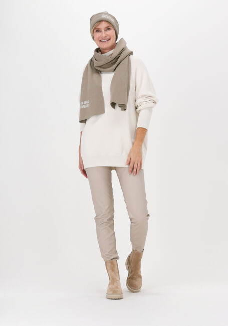 Beige CALVIN KLEIN Sjaal COTTON MIRROR LOGO SCARF - large