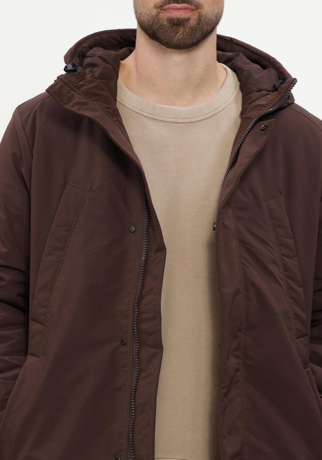 Bruine G-STAR RAW Winterjassen CLEAN VODAN PDD HDD PARKA - large