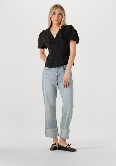 Zwarte NEO NOIR Blouses IRINA POPLIN BLOUSE - large