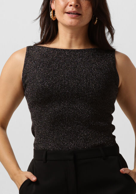 Zwarte NEO NOIR Top TALIA GLITTER KNIT TOP - large