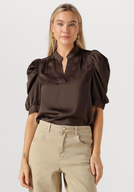 Bruine NEO NOIR Blouses ROELLA HEAVY SATEEN BLOUSE - large