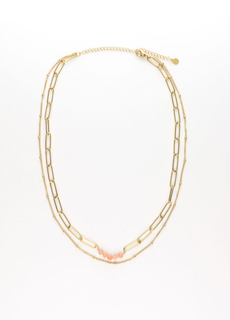 Bruine NOTRE-V Kettingen KETTING DUBBEL CHAIN - large