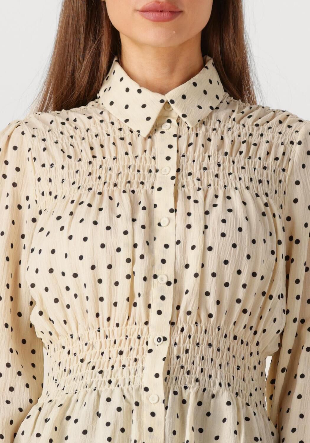 SECOND FEMALE Dames Blouses Tuva Shirt Gebroken Wit