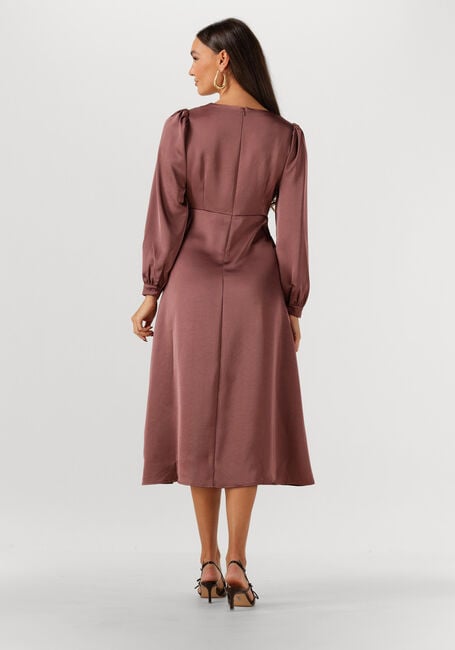 Taupe NEO NOIR Midi jurk RIMINI HEAVY SATEEN DRESS - large