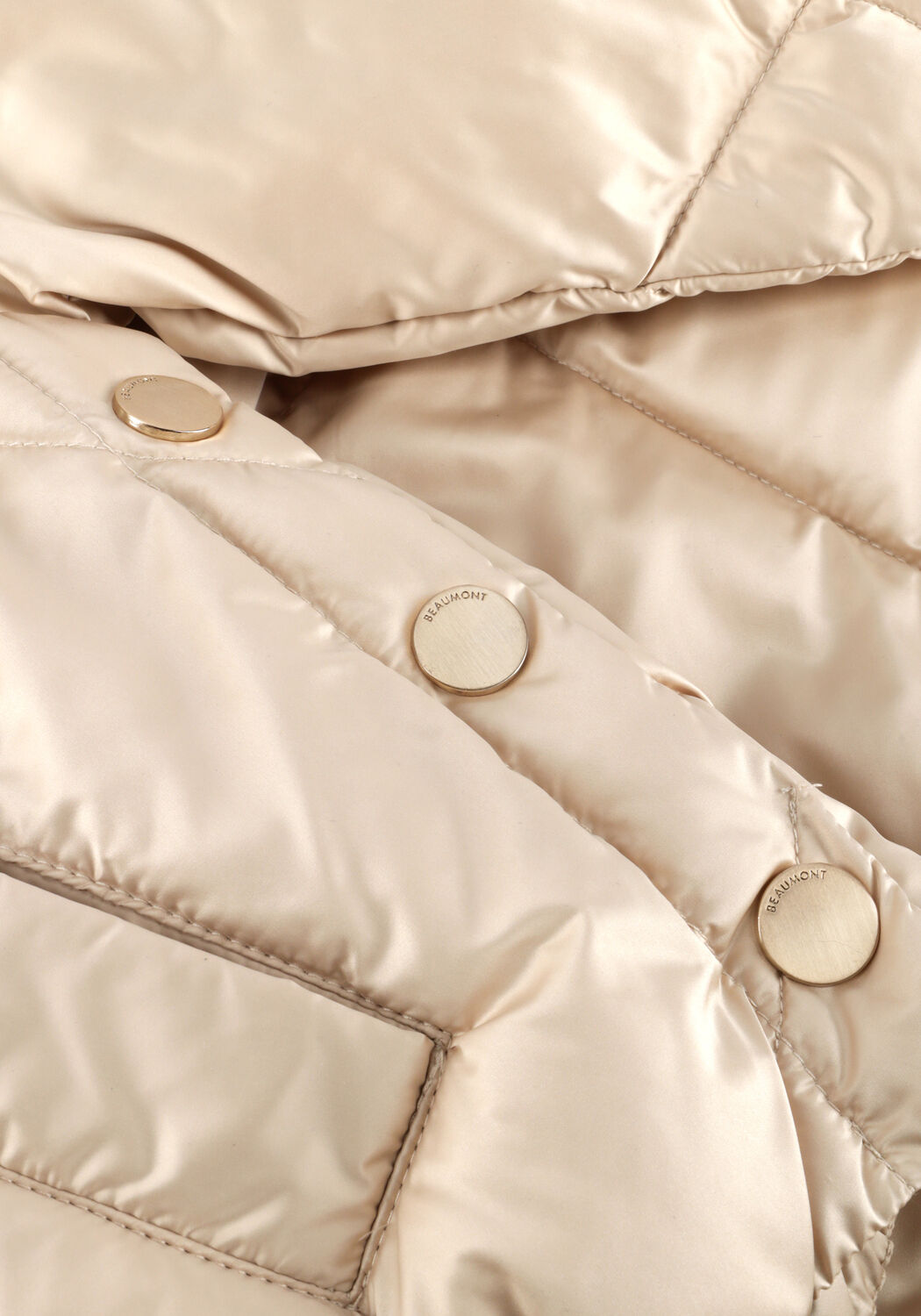 Beige BEAUMONT Gewatteerde jas EMILIA JACKET - large
