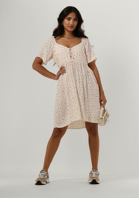 Gebroken wit ENVII Mini jurk ENROME SS DRESS AOP 7014 - large