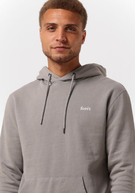 Lichtgrijze FOR&Eacute;T Trui DEER HOODIE - large