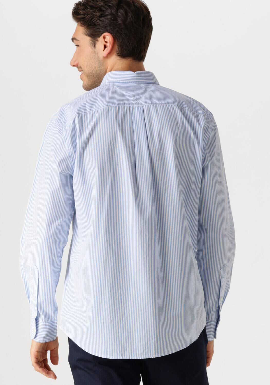 TOMMY HILFIGER Heren Overhemden Flex Poplin Classic Lichtblauw