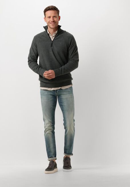 Beige CAST IRON Casual overhemd LONG SLEEVE SHIRT CF TEC TONE INTERLOCK JERSEY - large