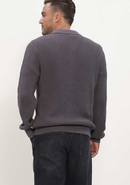 Donkergrijze JC RAGS Trui POLO LONG SLEEVE EFE - large