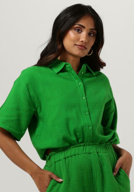 Groene OBJECT Blouses CARINA 2/4 SHIRT 126 - large