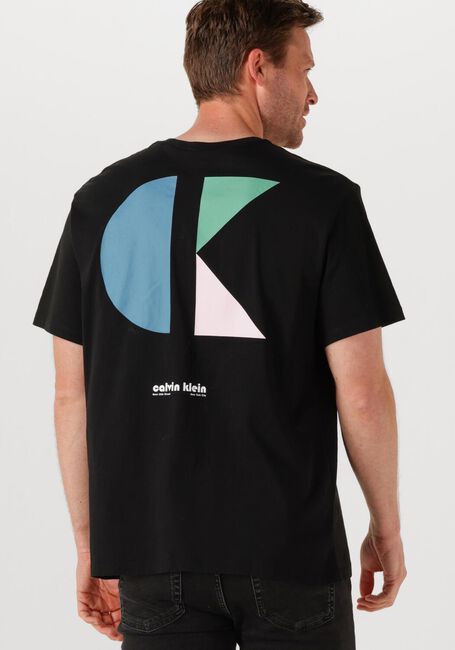 Zwarte CALVIN KLEIN T-shirt SS 20S CK BHS LG GRP - large